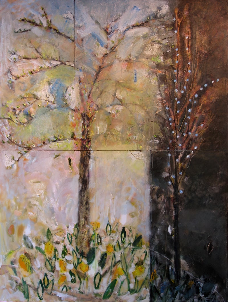 Early Spring Trees canvases.