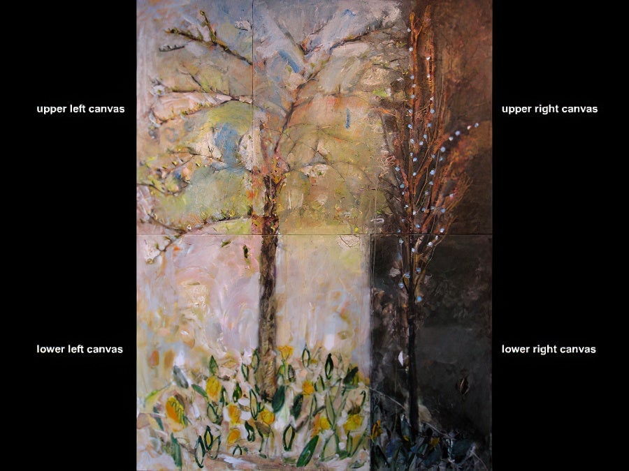 Early Spring Trees canvases.
