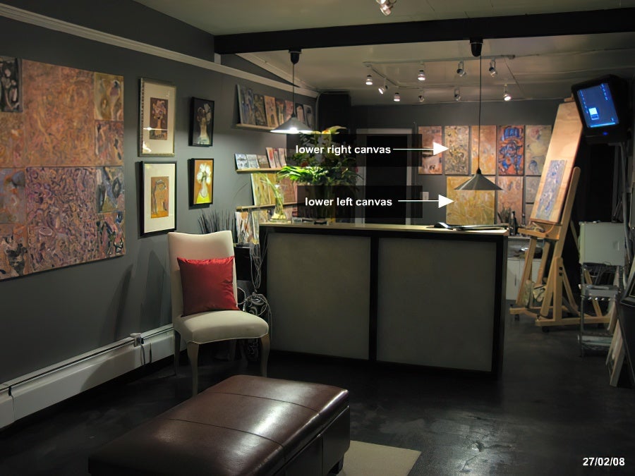 Early Spring Trees canvases.